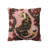Embroidered Tiger And Flowers Cotton Slub Pillow