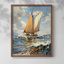 NAUTICAL Series CECLVII - Impression encadrée de qualité supérieure - Prêt à être accroché - Aucun clou requis-542722468-542722466