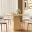 120cm Round Dining Table, Modern Pedestal Base Kitchen Table for 4-6 People-94630433