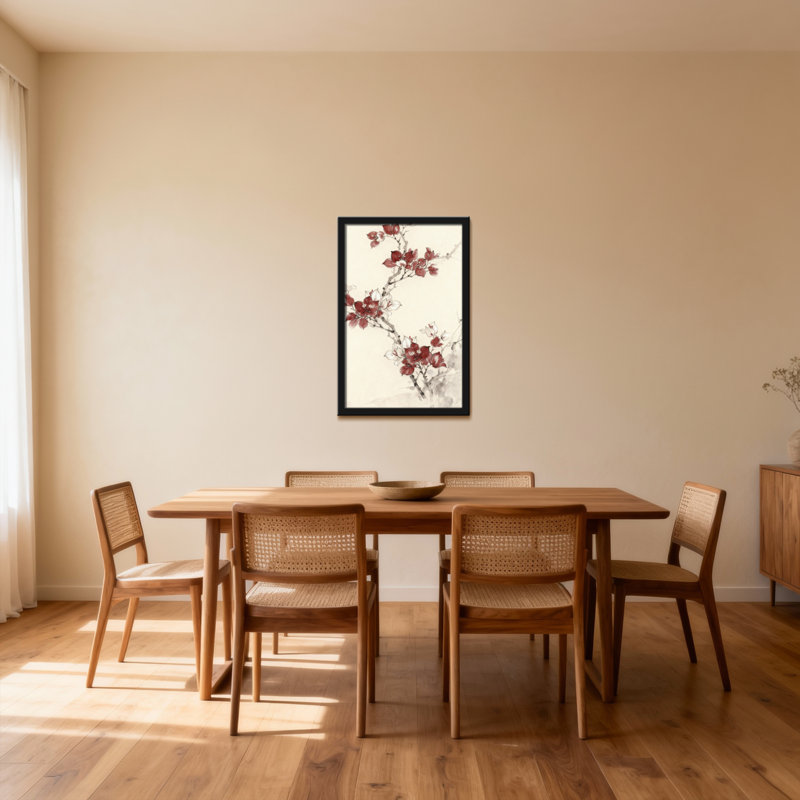 Cherry Blossom Branches, H 12 po x l 18 po, Ne s’applique pas, Toile tendue sur cadre