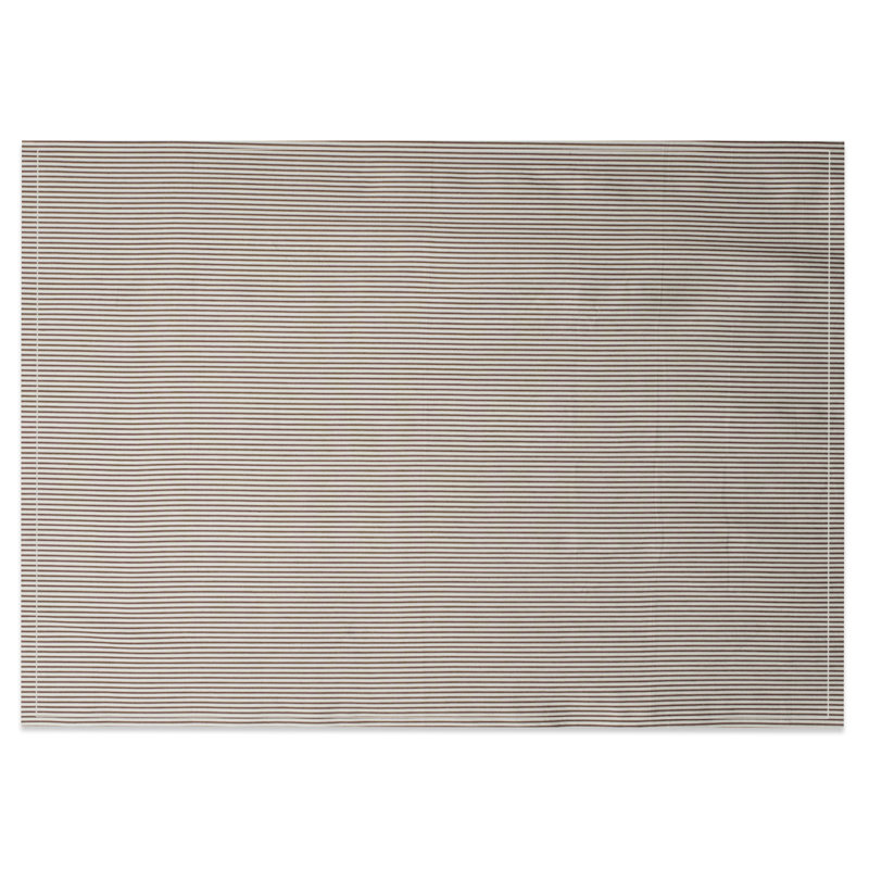 Hannatou Striped 100% Cotton Tablecloth, Red