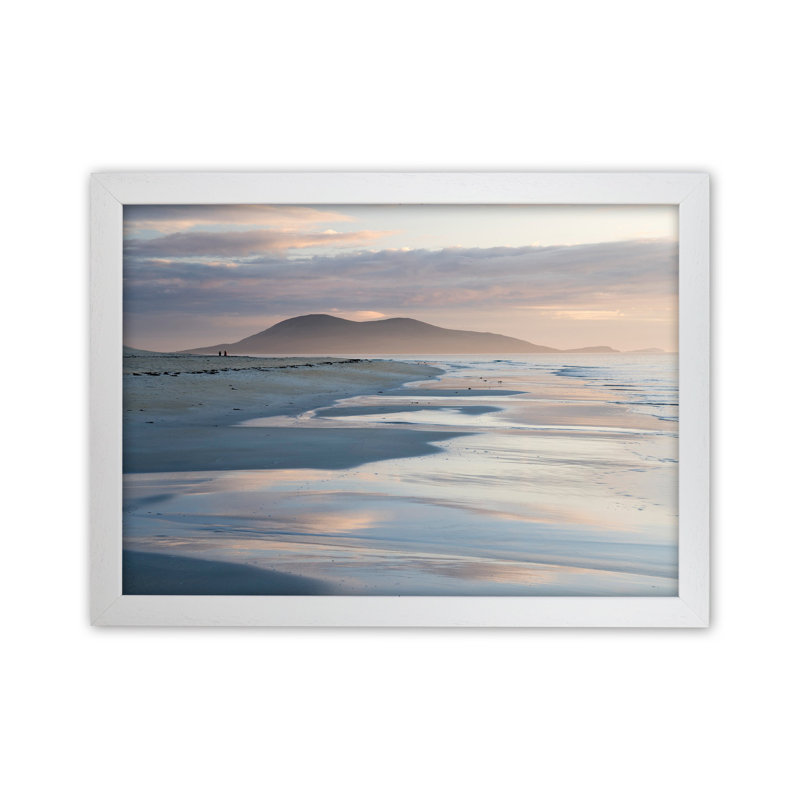 The Wind And The Sea by Karsten Wrobel - Print on Canvas, 25cm H x 34cm W x 3cm D, White Framed