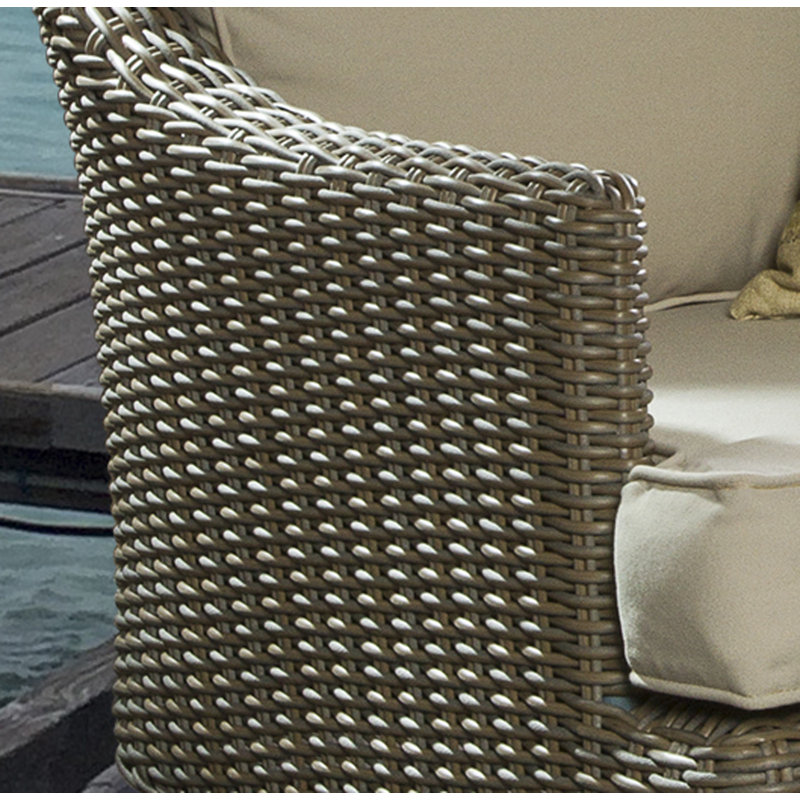 Adlare Swivel Wicker Outdoor Lounge Chair