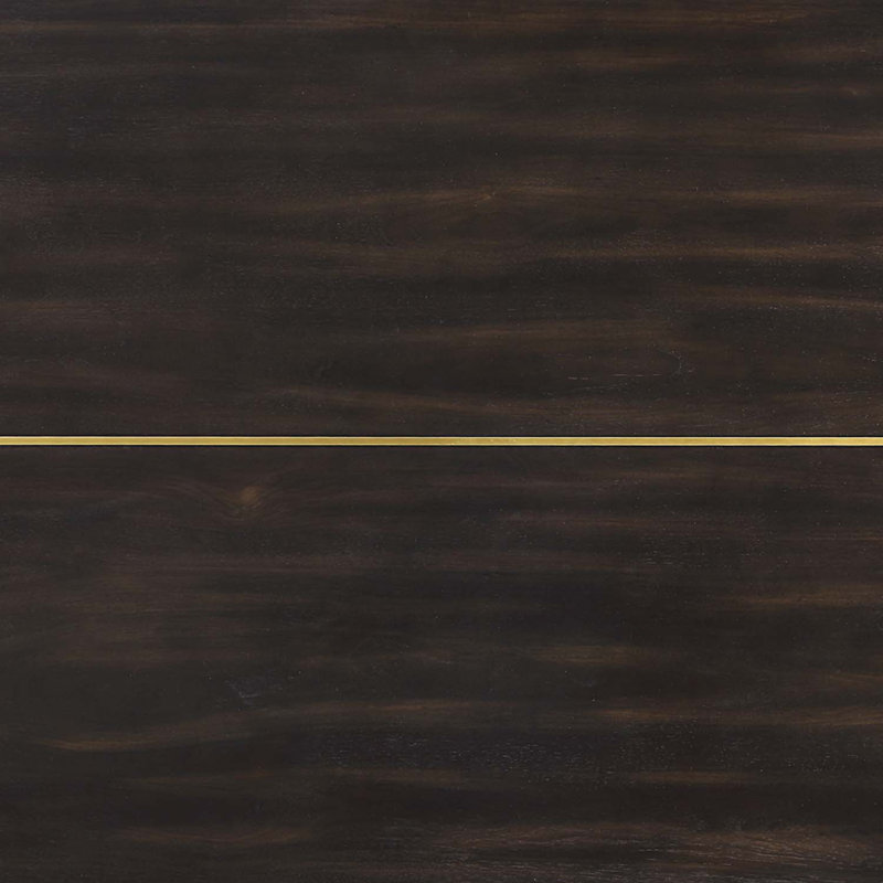 80" Jaramillo Rectangular Dining Table, Black Finish