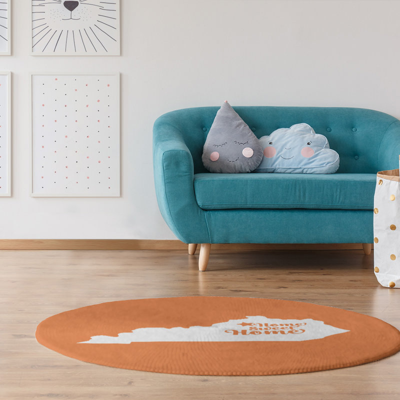 Chenille Indoor Rug, Round 5'