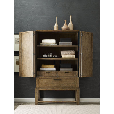 Kaziyah Solid Wood Armoire