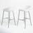 Clouchete Bar Stool, Counter Height, Kitchen, Chrome, Contemporary-1605672694-1541951032