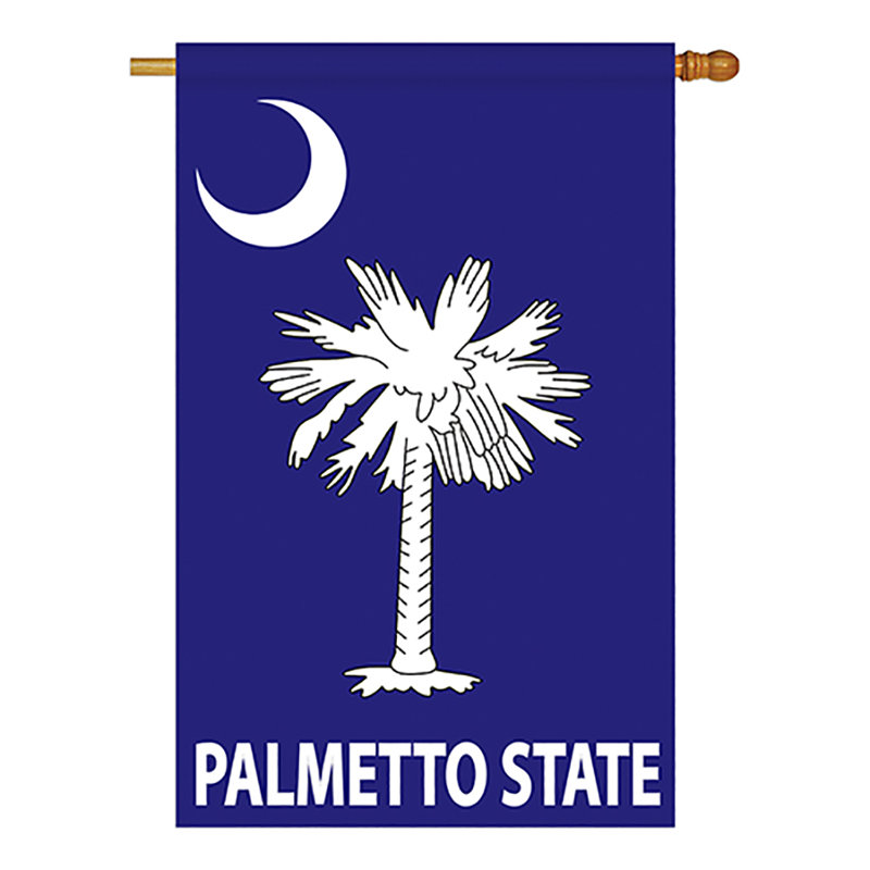 Drapeau de maison 28" x 40" à double face american state states palmetto state, H 28 po x l 40 po