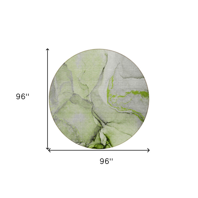 Tapis extérieur rond rond 8 po