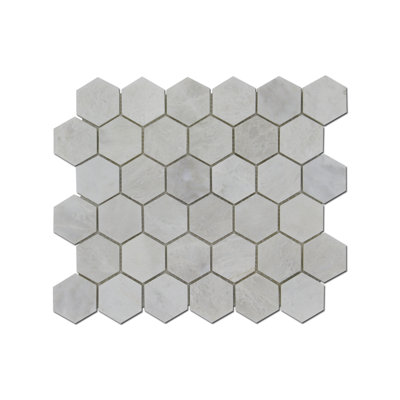 2 MOSAIC HONED HONYCOM - ICEBERG