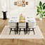 Ensemble de table de salle à manger 7 pièces, table rectangulaire avec 6 chaises sans accoudoirs, idéale pour les petits espaces, appartement-551208389