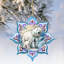 Ornements en forme de flocon de neige en forme d'ours polaire par Debrekht