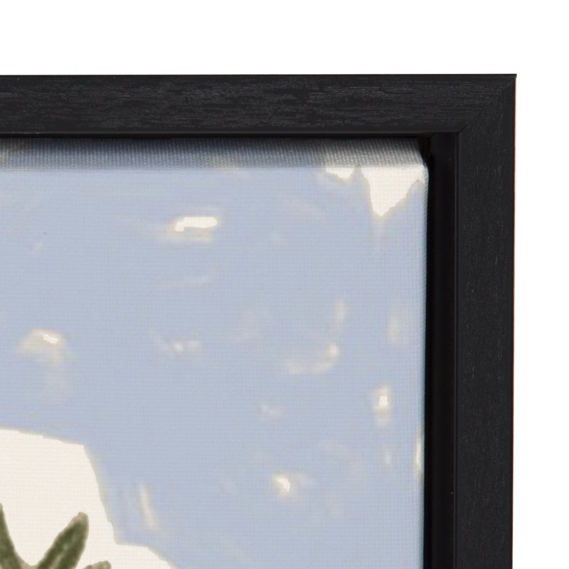 Italian Rivera Colorful Canvas Print with Black Frame