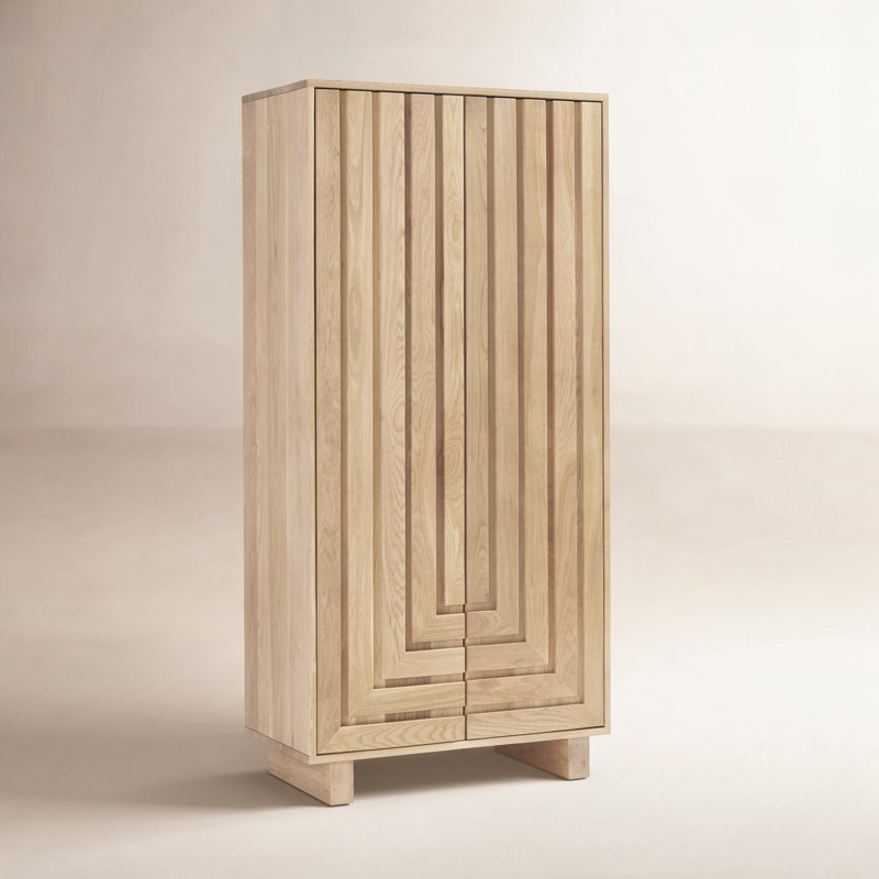 Sumi Solid Wood Armoire, Natural