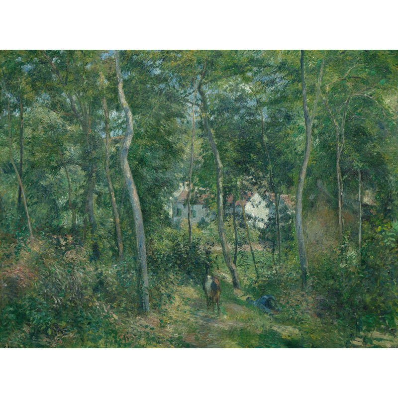 Edge Of Woods Near Lhermitage Pontoise by Camille Pissarro - No Frame Painting