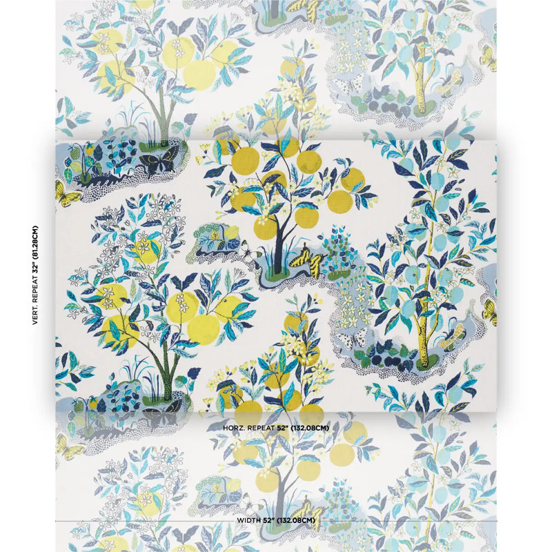 Citrus Garden Fabric, Pool