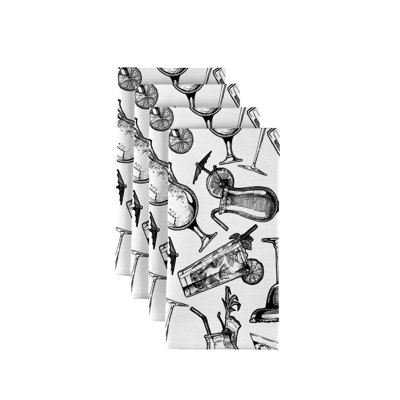 Landen Polyester Abstract Square Napkin