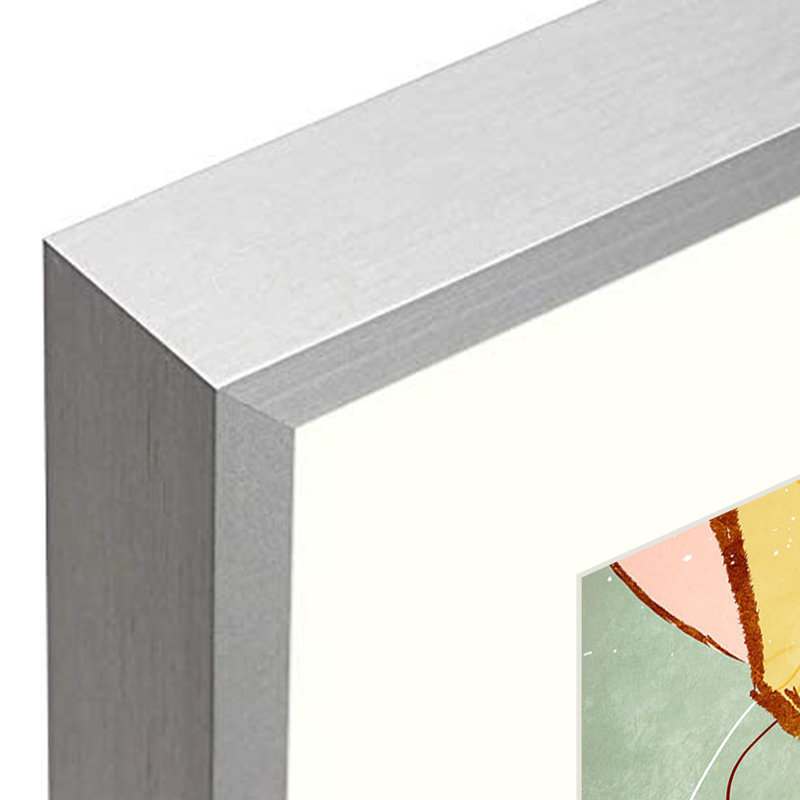 Clinger Silver Metal Picture Frame with Mat