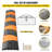 VEVOR Rubber Speed Bump, 1 Pack 2 Channel Speed Bump Hump, 72.8" Long Modular Speed Bump, Rated 22000 LBS Load Capacity