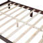 Structure de lit plateforme en bois, de style rétro avec support en lattes de bois, durable et facile à assembler-2069586943-2069586940