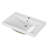24 Inch Bathroom Vanity Sink Top with 2.6-Inch Thickened Ceramic Basin, Glossy White Finish for Modern and Classic Bathroom Decor, Compact Design Ideal for Small to Medium Spaces