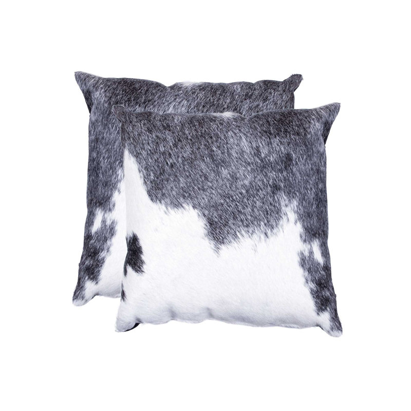 Animal Print Cowhide Throw Pillow