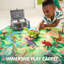 19 figurines de dinosaures PCS, jouets de dinosaures réalistes avec tapis de jeu et cage de rangement et arbres, jouets Dino pour enfants de 3 à 5 ans, cadeau d'anniversaire de Noël pour les garçons
