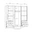 Ingram 4 Door Manufactured Wood Wardrobe