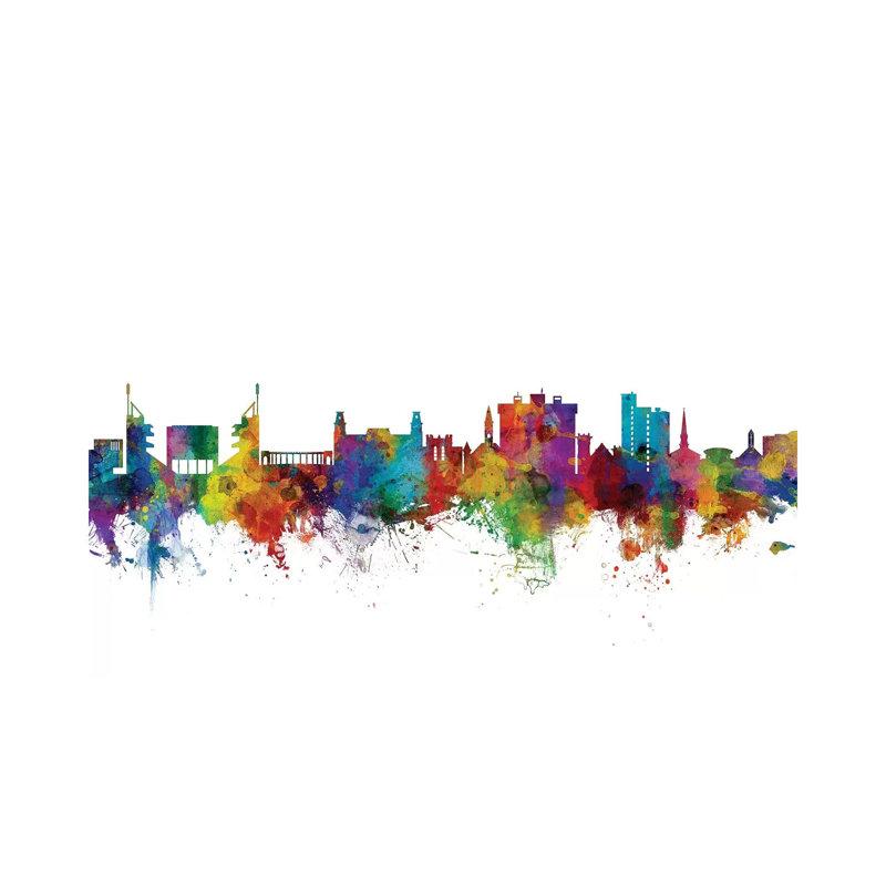 Fayetteville, Arkansas Skyline by Michael Tompsett - Wrapped Canvas Gallery-Wrapped Canvas Giclée, 152.5 cm H x 101.5 cm W