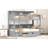 Gray Twin Bunk Bed With Practical Storage Features - Space Optimization Solution Functional Drawer Enhance Room Utility