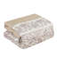 Ensemble d'édredon 7 pièces beige et brun à motif cachemire-124010087