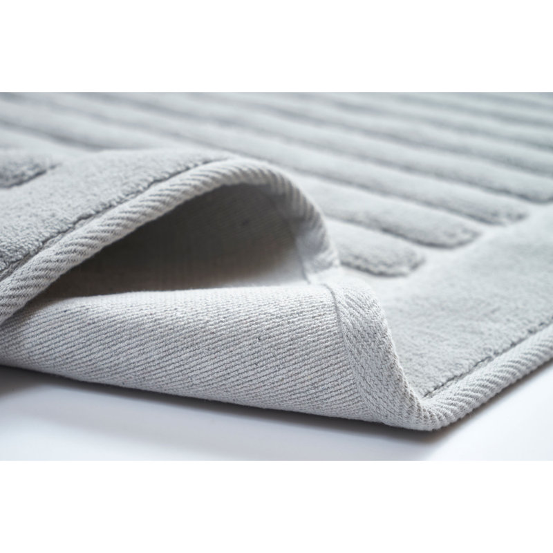 Premium Cotton Bathmat Set (2 Pieces), 19.7 x 23.6 inches & 23.6 x 39.4 inches | 100% Cotton, 0.2 in Pile Height, Non-Slip Underside | Machine Washable for Easy Care, Soft & Absorbent