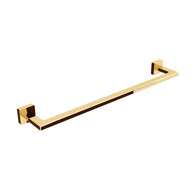 Dado 19.3" Wall Mounted Towel Bar, Polished Gold, 1.6" H x 33.1" W x 3.2" D