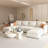 Modern Large Sectional Sofa, U-Shape Modular Sectional Couch with Storage Function-1323143582