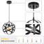 Luminaire suspendu sphérique en métal