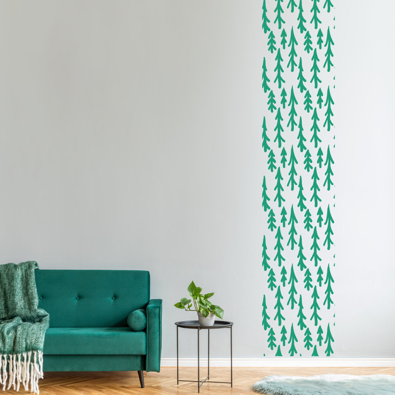 Adhésif décoratif pinceau, Vert