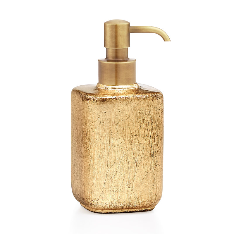 Ava Soap Dispenser, Burnished Brass, Gold