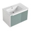 Meuble-lavabo mural 36 po avec lavabo en céramique
