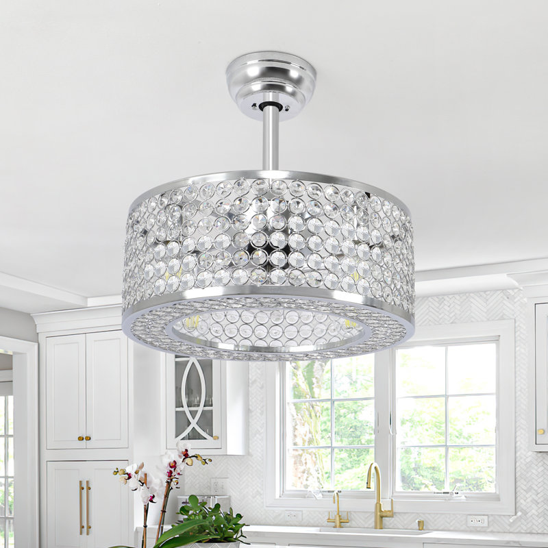 Ventilateur de plafond 17,7 po avec lumière Katherene
