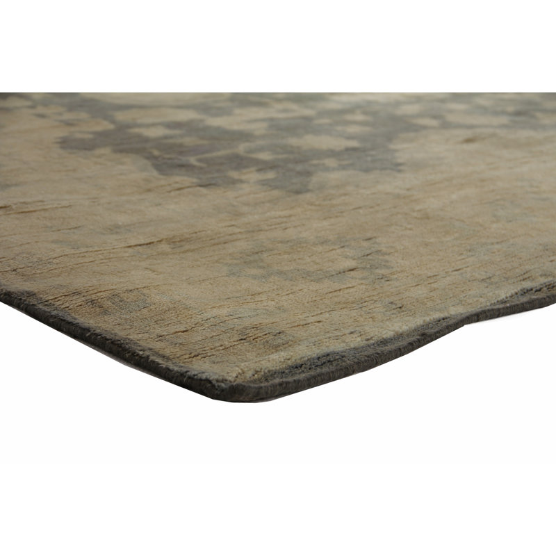 Oushak Hand Knotted Wool Oriental Area Rug, Rectangle 6' x 9'