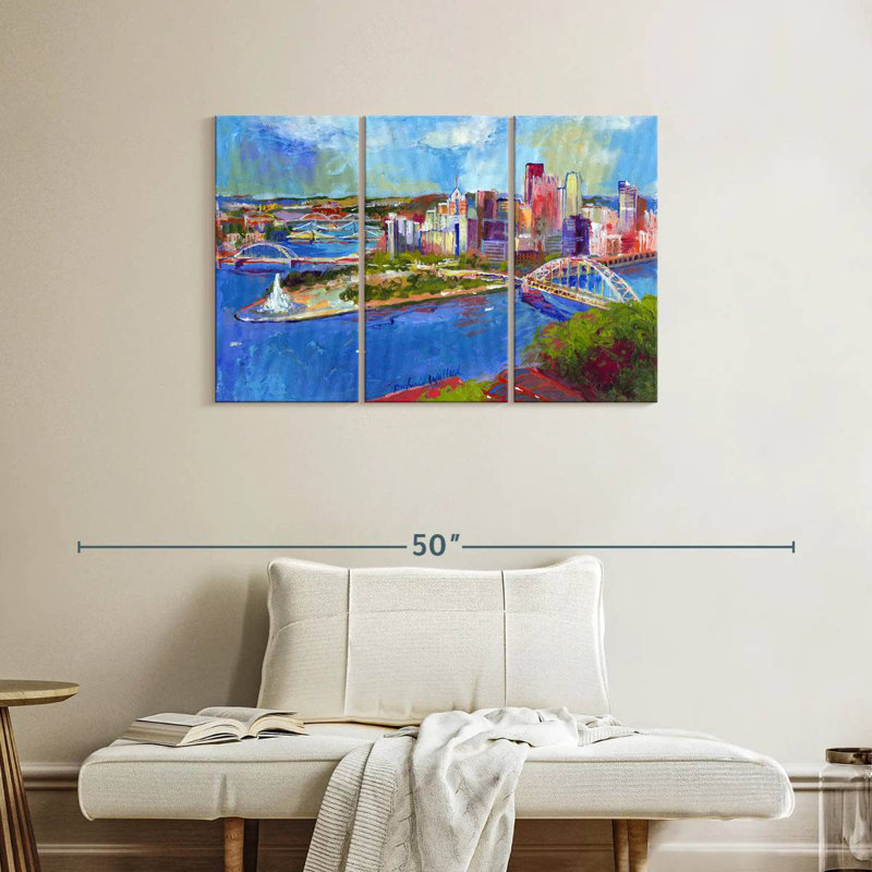Rorry Pittsburgh, 24" H x 38" W