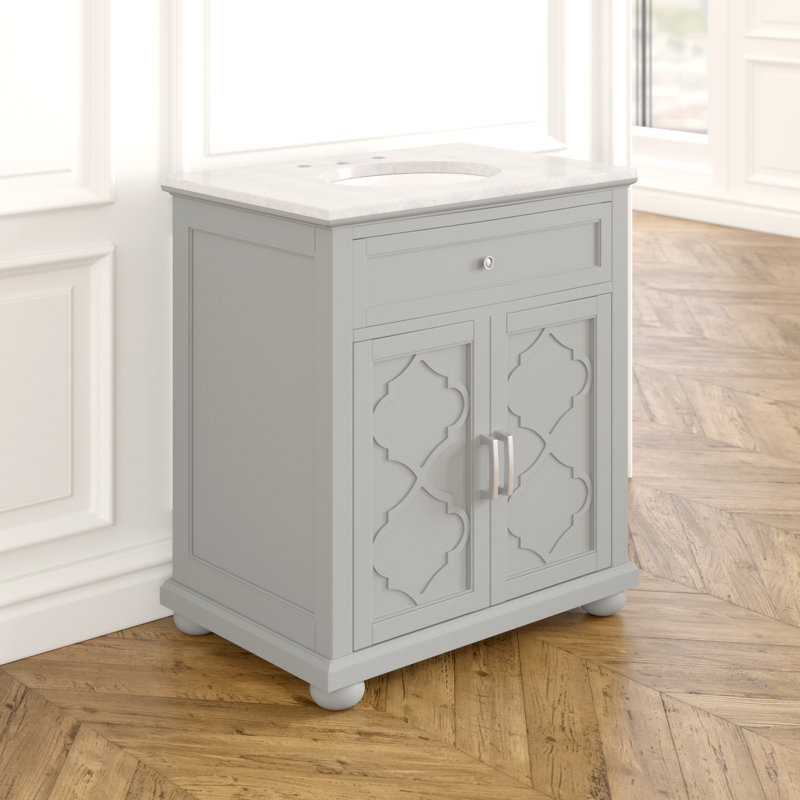 Ensemble de meuble-lavabo simple 31 po Gullens, Gris