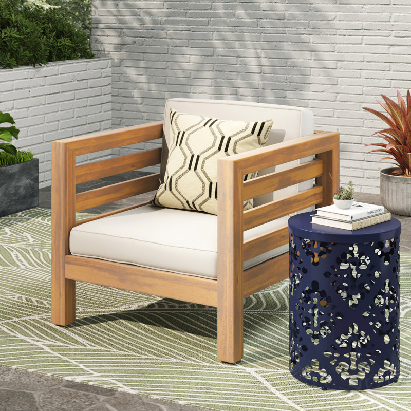 Chaise club Oana, Beige, Natural