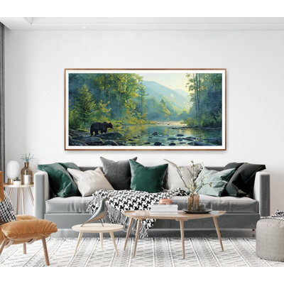 Affiche du parc national des Great Smoky Mountains, décor de chalet, art mural de chambre à coucher, décor de ferme