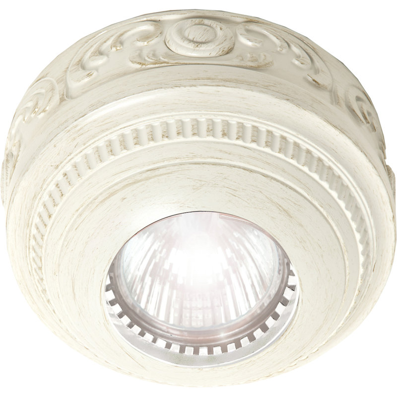 Fishel LED Semi Flush Mount, Rustic Copper Brass 