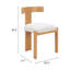 Chaise de salle à manger Tiana naturelle et beige-116162195
