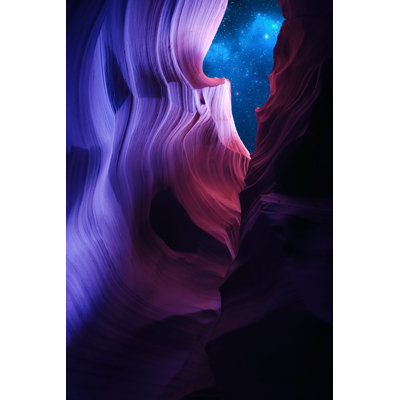 Antelope Canyon Night - Wrapped Canvas Print