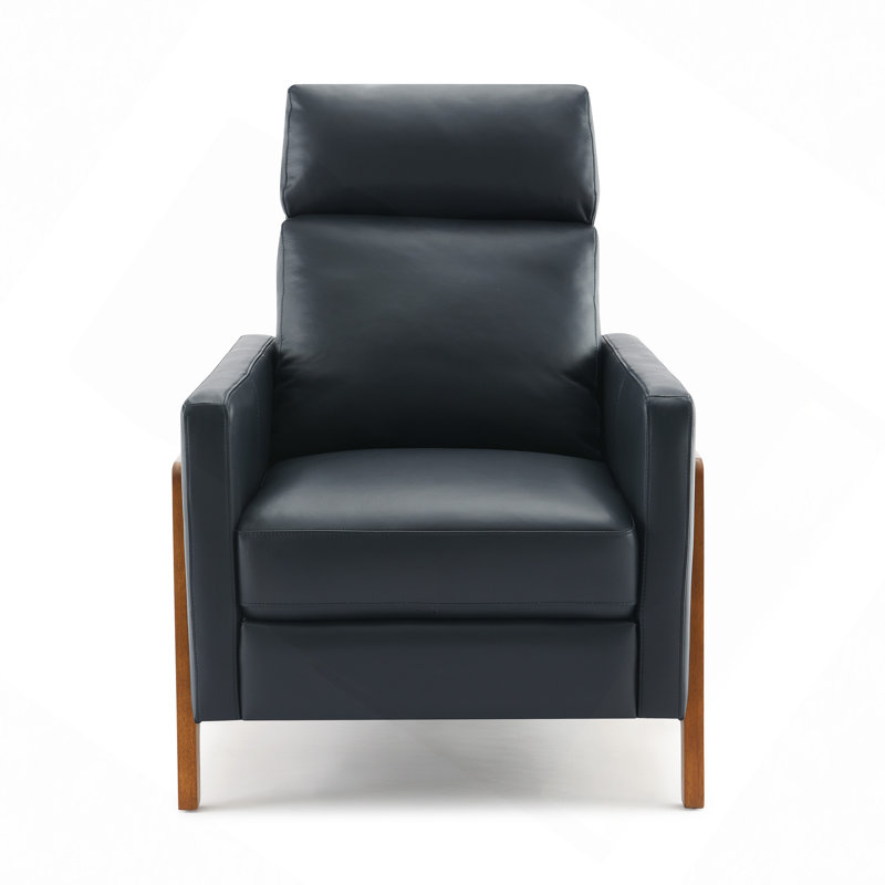 Leather Push Back Recliner