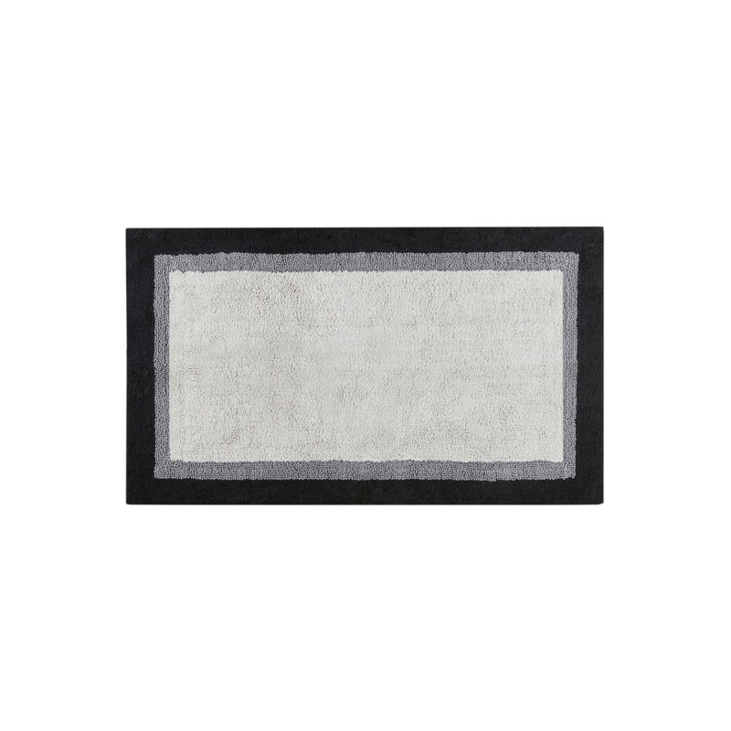 Amherst Cotton Tufted Bath Rug, Black, 27" W x 45" L