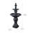 Plourde 2-Tier Classic Pedestal Outdoor Water Fountain with Adjustable Flow, Shallow Basin, and Weather-Resistant Design-710362430